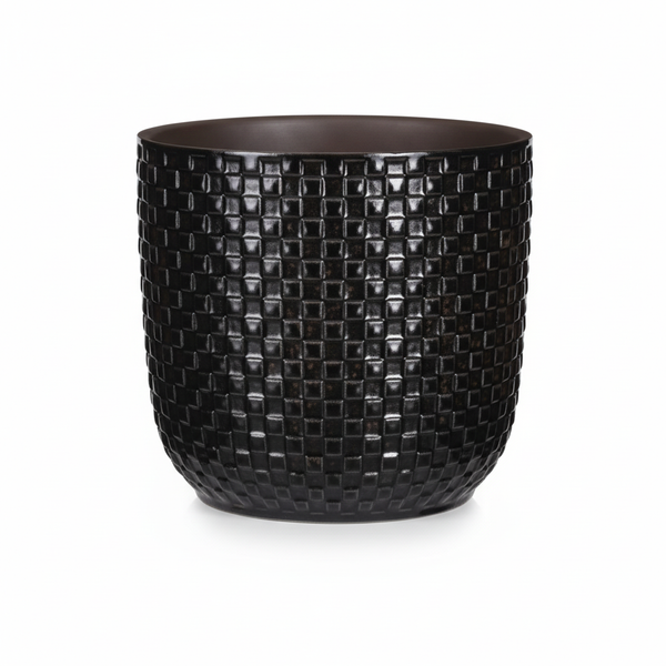 Topf Relief Schwarz – Ø13,5cm