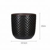 Topf Relief Schwarz – Ø13,5cm