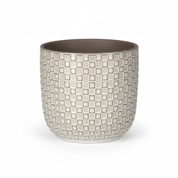 Topf Relief Weiß – Ø13,5cm