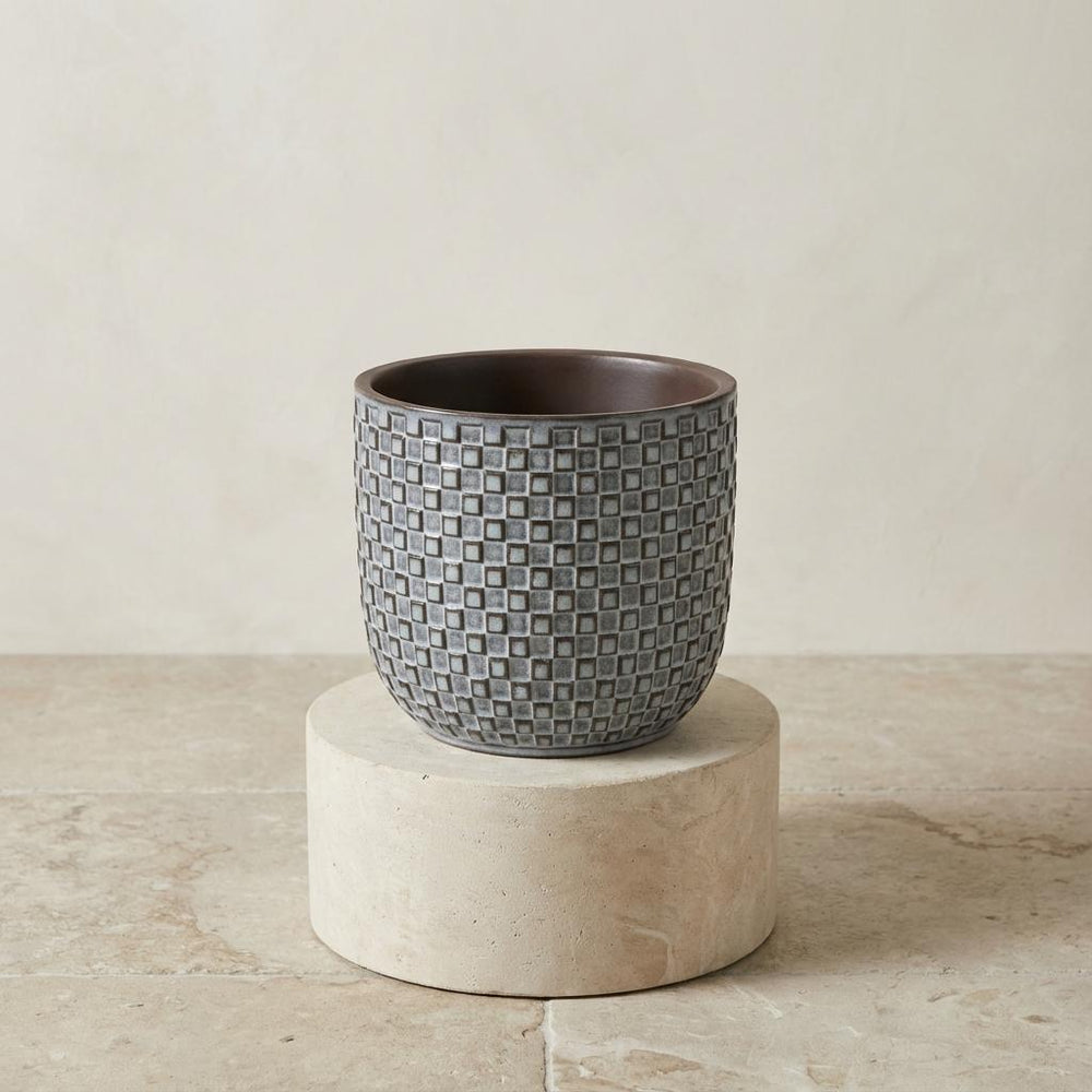 Topf Relief Blau – Ø13,5cm