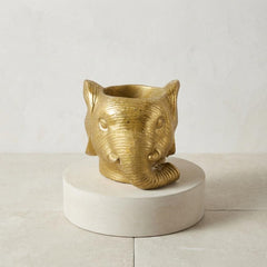 Übertopf Elefant Gold – Ø12cm