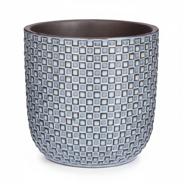 Topf Relief Blau – Ø13,5cm