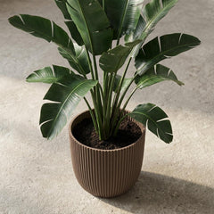 Nature Groove Warm Taupe – Ø25cm